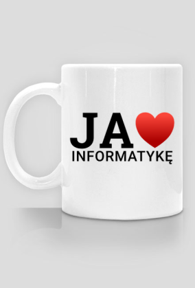 JA KOCHAM INFORMATYKĘ - kubek