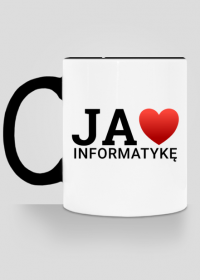 JA KOCHAM INFORMATYKĘ - kubek eko