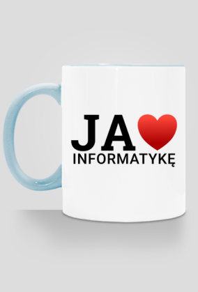 JA KOCHAM INFORMATYKĘ - kubek eko