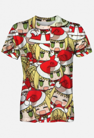 Świąteczna koszulka anime padoru