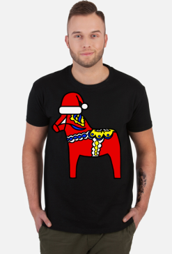 Dalahäst świąteczny t-shirt m