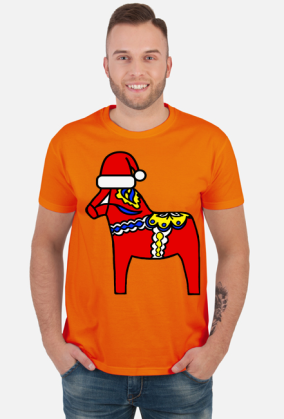 Dalahäst świąteczny t-shirt m