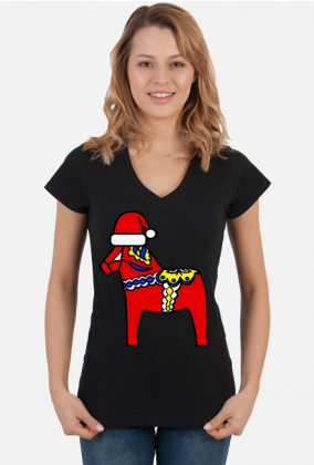 Dalahäst świąteczny t-shirt d
