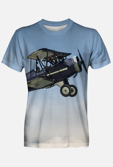 T-shirt męski FP samolot