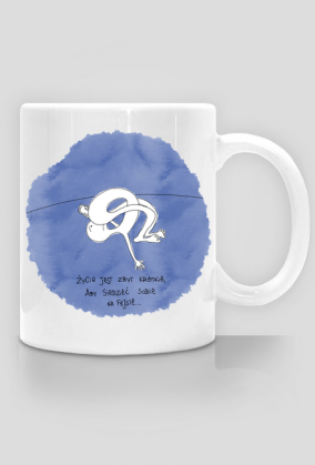 Kubek człowieka o szerokich horyzonatch