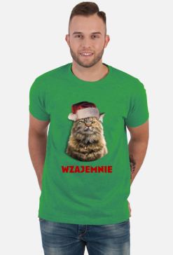 Kot na święta, świąteczne życzenia, wzajemnie