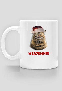 Kot na święta, świąteczne życzenia, wzajemnie