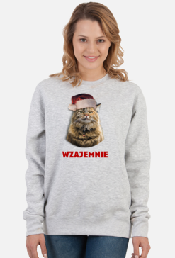 Kot na święta, świąteczne życzenia, wzajemnie