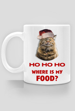 Kot, święta, HO HO HO jedzenie, Grumpy cat