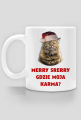 kot, grumpy cat, święta, prezent, merry srerry