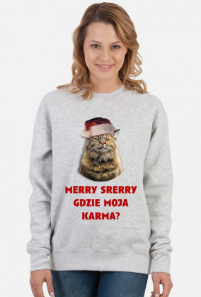 kot, grumpy cat, święta, prezent, merry srerry