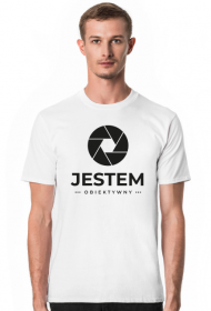 Koszulka męska jasna - Jestem obiektywny