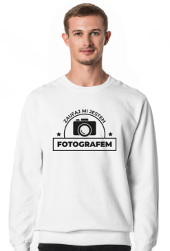 Bluza męska jasna - Zaufaj mi jestem fotografem