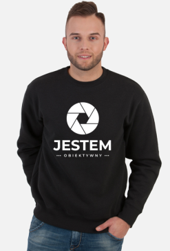 Bluza męska ciemna - Jestem obiektywny