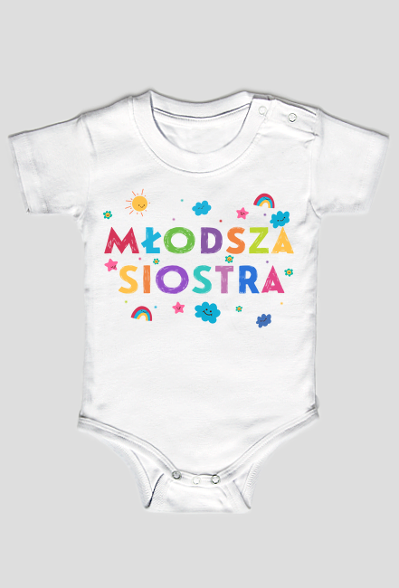 Młodsza Siostra body niemowlęce