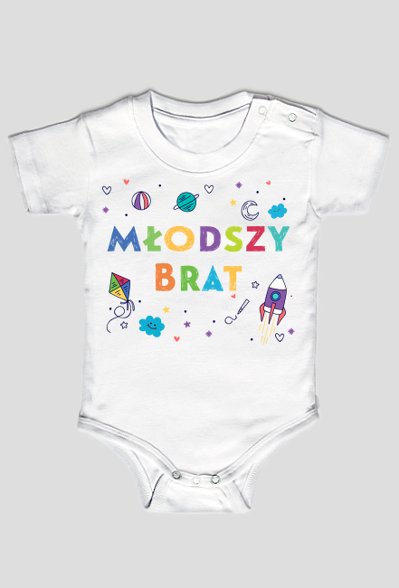 Młodszy brat body niemowlęce