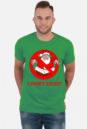 Koszulka z Mikołajem I don't exist święta