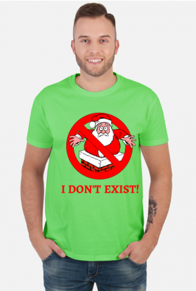 Koszulka z Mikołajem I don't exist święta