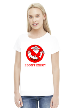 I don't exist koszulka z Mikołajem damska