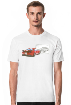 Mustang Lustro USA New vs Old - Czerwony