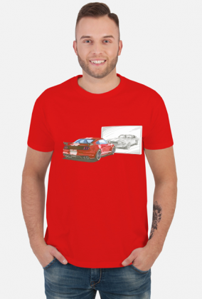 Mustang Lustro USA New vs Old - Czerwony