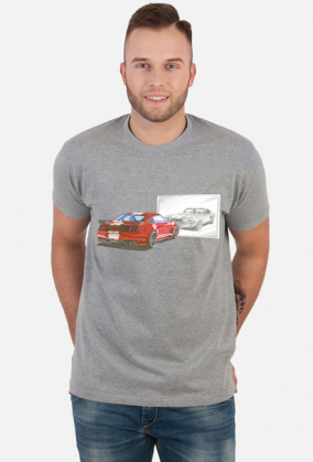 Mustang Lustro USA New vs Old - Czerwony