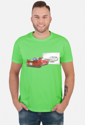 Mustang Lustro USA New vs Old - Czerwony