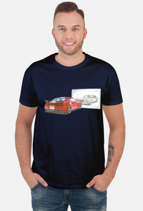 Mustang Lustro USA New vs Old - Czerwony