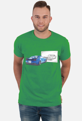 Mustang Lustro USA New vs Old - Niebieski