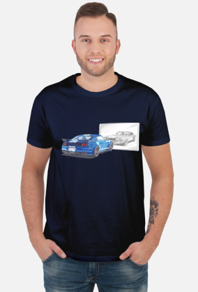 Mustang Lustro USA New vs Old - Niebieski