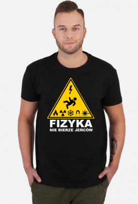 Fizyka nie bierze jeńców - ciemny t-shirt