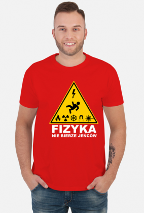 Fizyka nie bierze jeńców - ciemny t-shirt