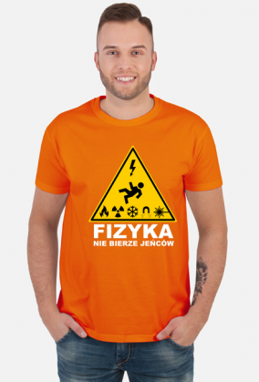 Fizyka nie bierze jeńców - ciemny t-shirt