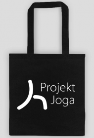 Czarna torba z logo Projekt Joga