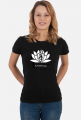 Koszulka czarna Kwiat Lotosu Projekt Joga