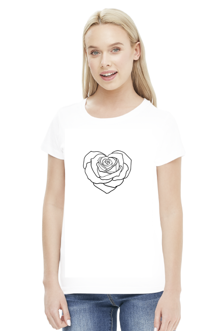 koszulka damska róża