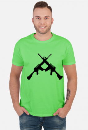 koszulka męska broń