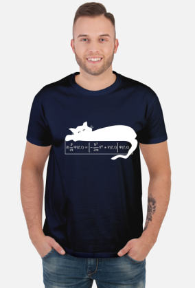 Równanie Schrödingera - t-shirt ciemny