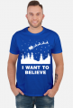 I want to believe koszulka świąteczna Mikołaj