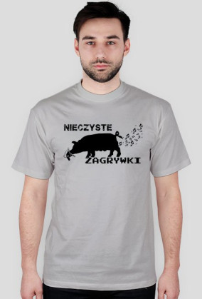 Nieczyste Zagrywki - czarna świnia napis