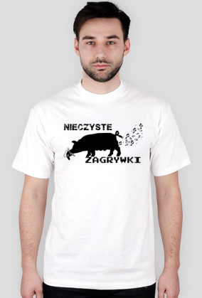 Nieczyste Zagrywki - czarna świnia napis