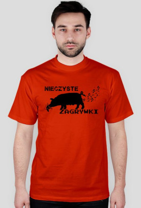 Nieczyste Zagrywki - czarna świnia napis