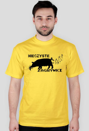 Nieczyste Zagrywki - czarna świnia napis