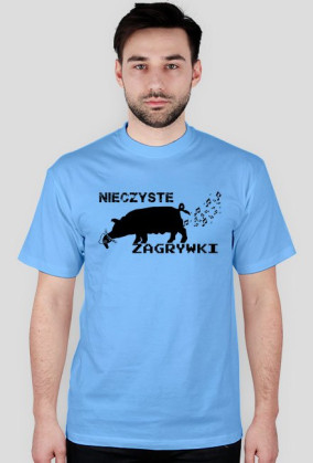 Nieczyste Zagrywki - czarna świnia napis