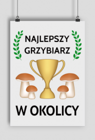Plakat Najlepszy grzybiarz w okolicy