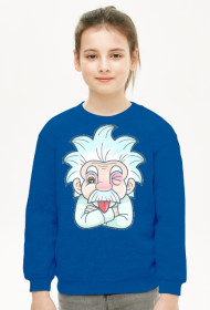 bluza z wydrukiem einstein