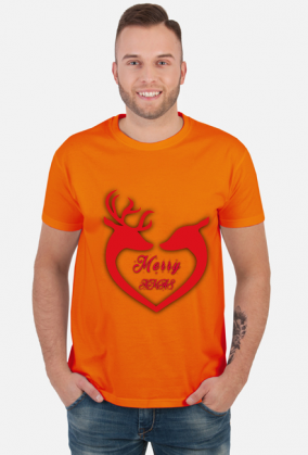 Wesołych Świąt Renifery T-shirt