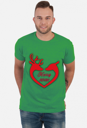 Wesołych Świąt Renifery T-shirt