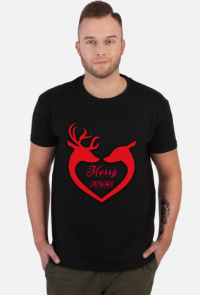 Wesołych Świąt Renifery T-shirt