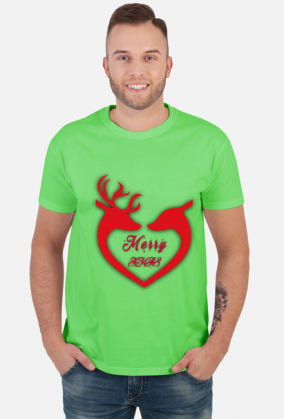 Wesołych Świąt Renifery T-shirt